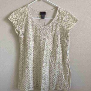 Women's White Lace Blouse